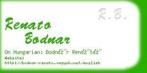 renato bodnar business card